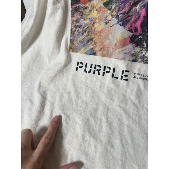 Purple Brand Under The Sun Tee Shirt XL #80080 pre-owned Rtl $145. Bb - Picture 4 of 7